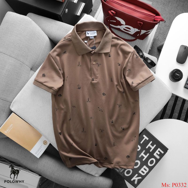Áo Polo Nam POLOWHY P0332 – Họa Tiết Biển Nautical
