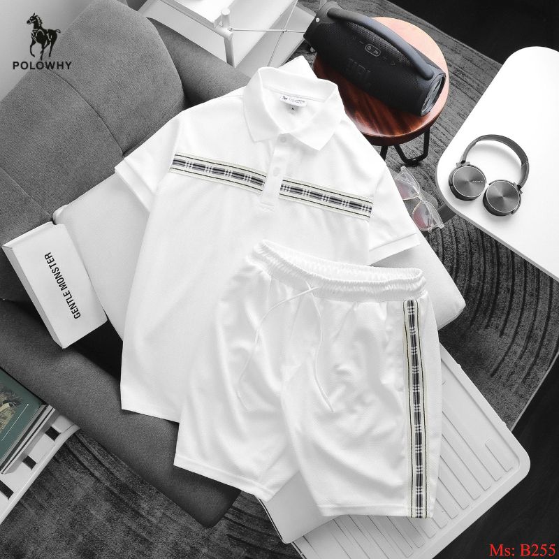 Đồ Bộ Nam POLOWHY Trái Banh B255 | Polo Short Nam