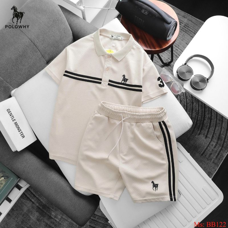 Đồ Bộ Trẻ Em POLOWHY Hột Xoàn BB122 siêu mát